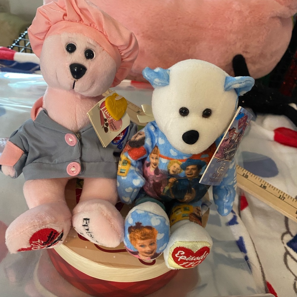 ❤️TWO I LOVE LUCY COLLECTABLE LIMITED EDITION BEARS❤️